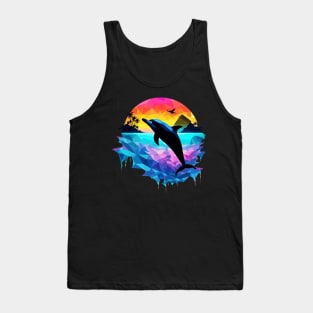 Dolphin Silhoutte Tank Top